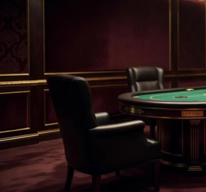 Ekskluzywna strefa VIP w prywatnym klubie pokerowym